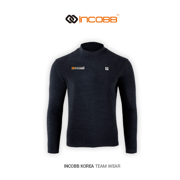 인코브(INCOBB KOREA) 팀웨어(TEAM WEAR) 하프넥 티셔츠(HALF NECK T-SHIRT) 블랙(BLACK)