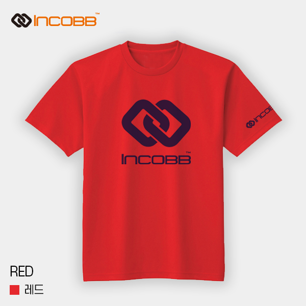 인코브(INCOBB KOREA) 팀웨어(TEAM WEAR) 쿨론 티셔츠(COOLON T-SHIRT) 레드(RED)